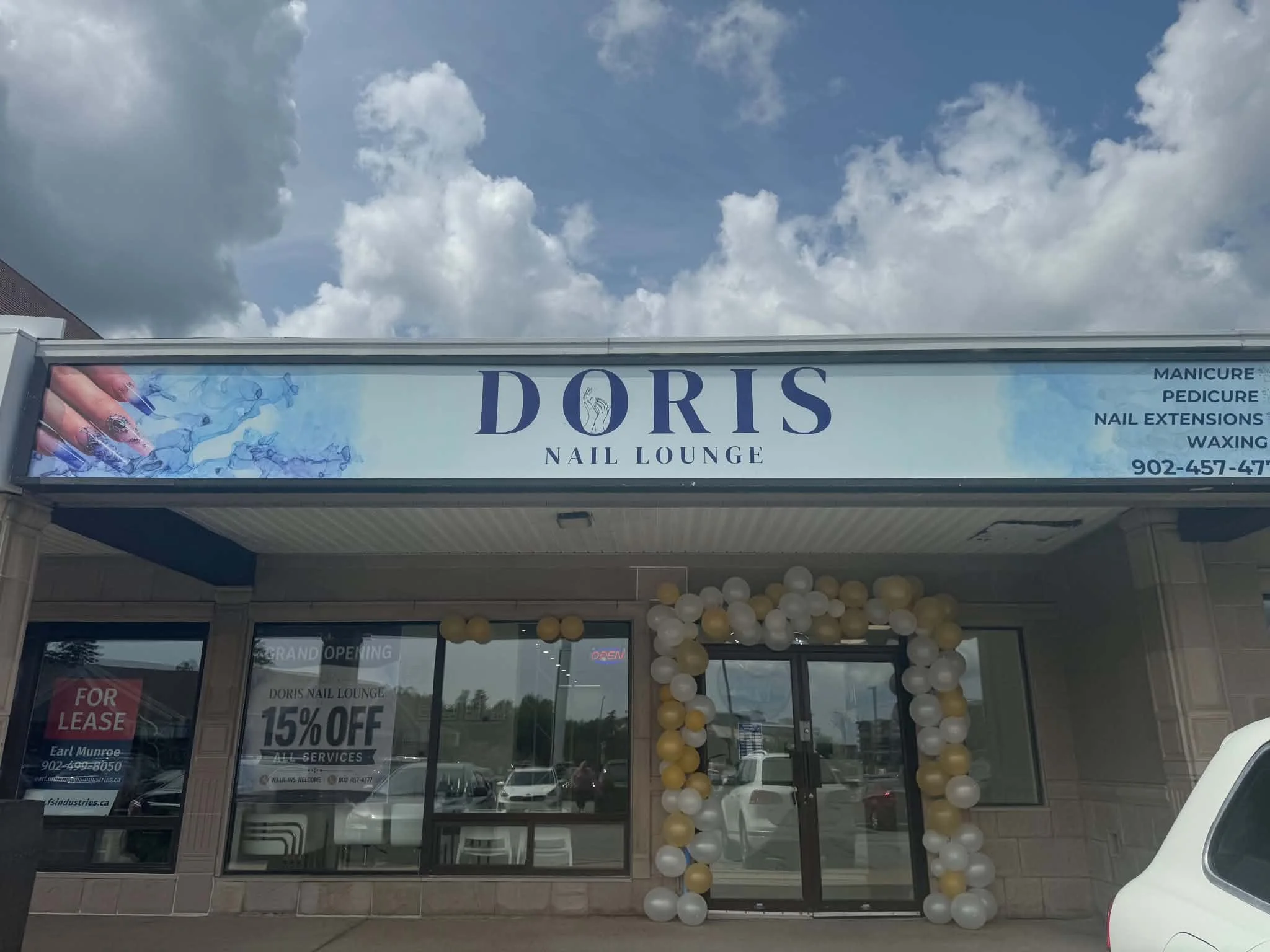 Storefront of Doris Nails Lounge in Halifax